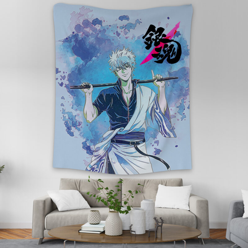 Trippy Sakata Gintoki Gintama Tapestry - Image 2