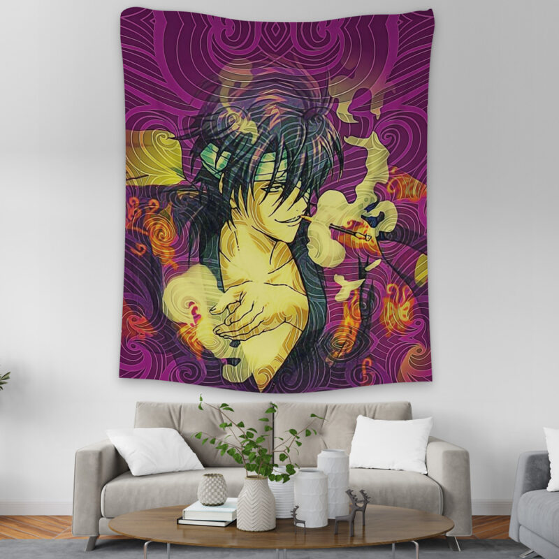 Trippy Smokin Shinsuke Gintama Tapestry - Image 2