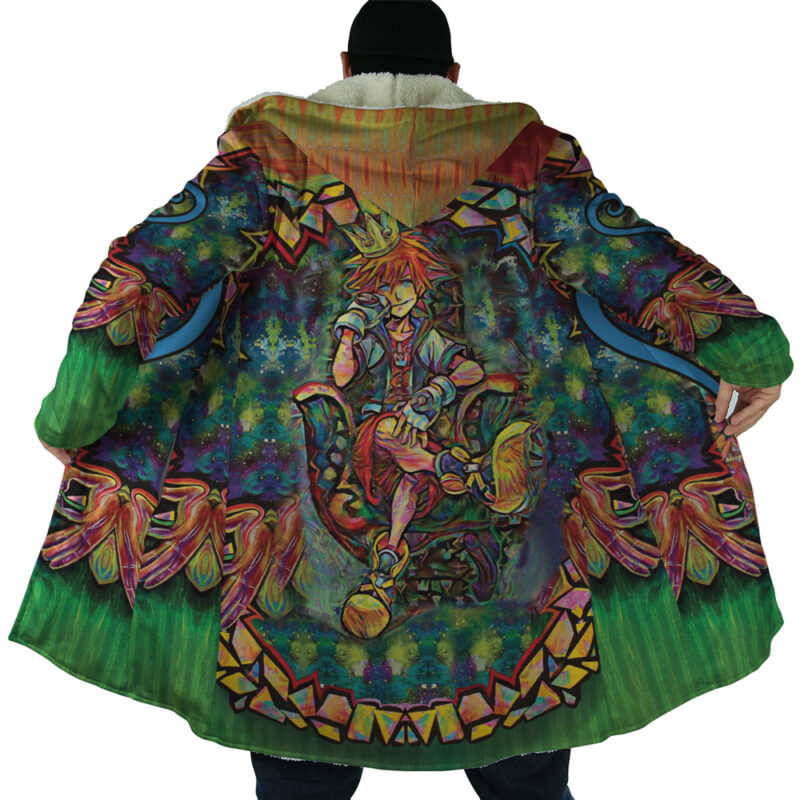 Trippy Sora Kingdom Hearts Dream Cloak Coat - Image 6