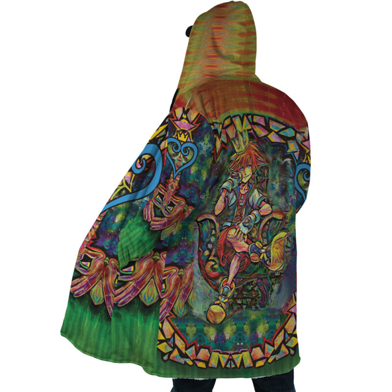Trippy Sora Kingdom Hearts Dream Cloak Coat - Image 4