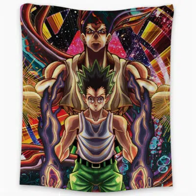 Trippy Gon Freecss Hunter X Hunter Tapestry