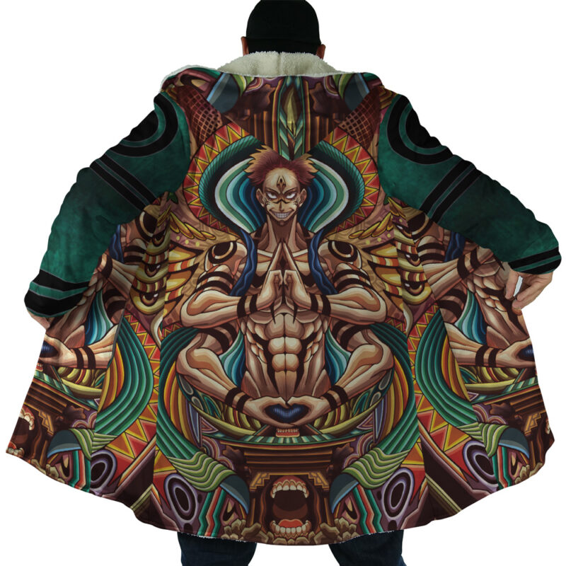 Trippy Ryomen Sukuna Jujutsu Kaisen Dream Cloak Coat - Image 2