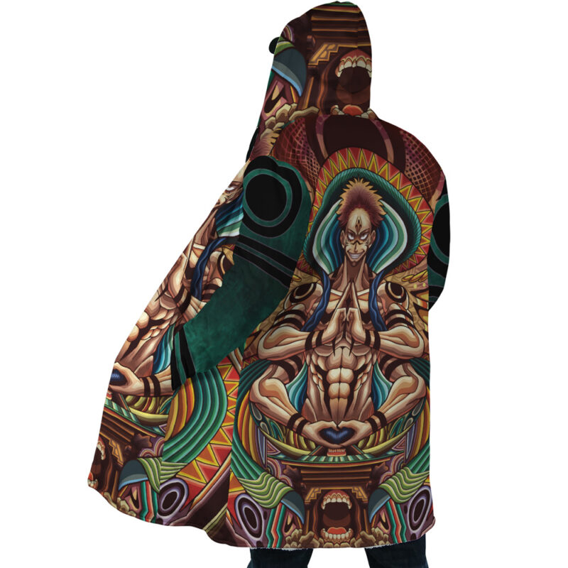 Trippy Ryomen Sukuna Jujutsu Kaisen Dream Cloak Coat - Image 4