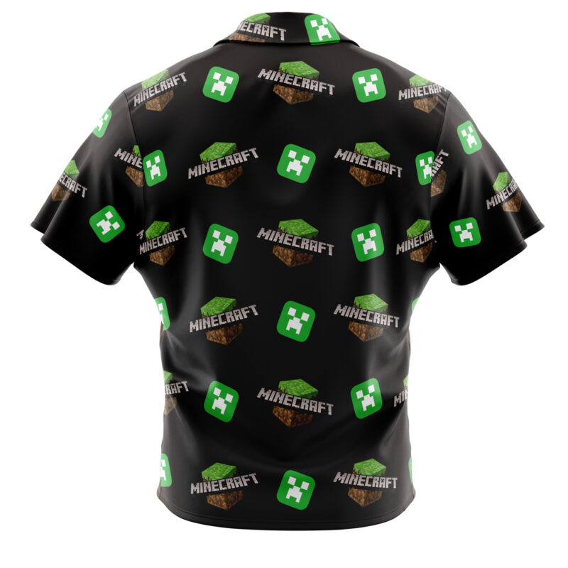Power Minecraft Button Up Hawaiian Shirt - Image 2