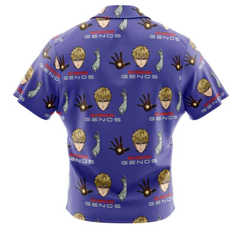 Genos One Punch Man Button Up Hawaiian Shirt - Image 2
