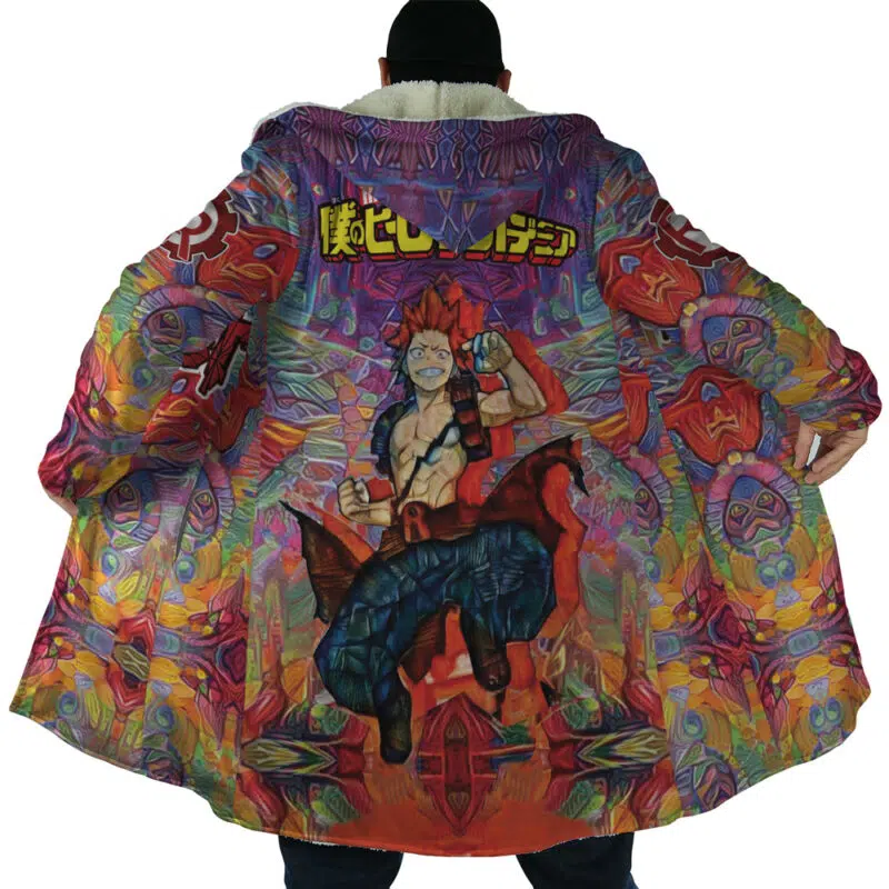 Trippy Kirishima Red Riot My Hero Academia Dream Cloak Coat - Image 6
