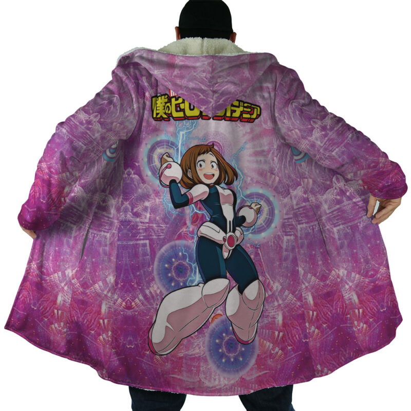 Trippy Uraraka Ochako My Hero Academia Dream Cloak Coat - Image 6