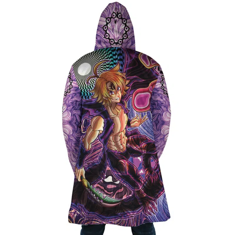 Trippy Meliodas Assault Mode Seven Deadly Sins Dream Cloak Coat - Image 4