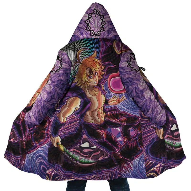 Trippy Meliodas Assault Mode Seven Deadly Sins Dream Cloak Coat