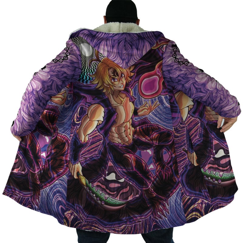 Trippy Meliodas Assault Mode Seven Deadly Sins Dream Cloak Coat - Image 2