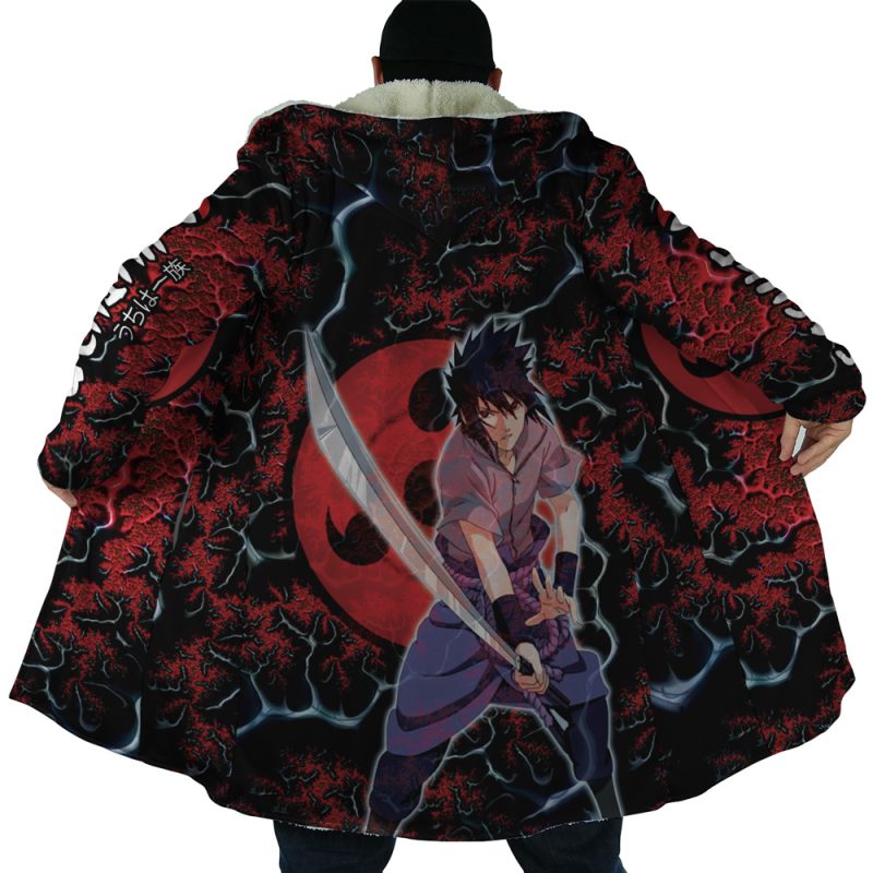 Trippy Sasuke Uchiha Shippuden Dream Cloak Coat - Image 6