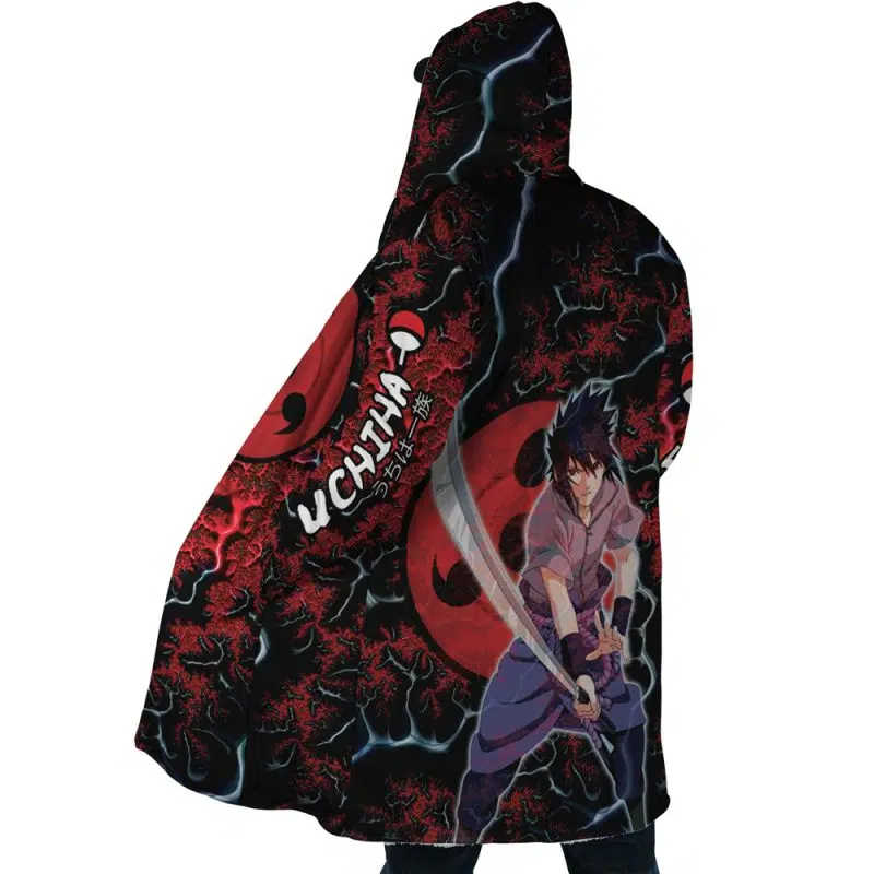 Trippy Sasuke Uchiha Shippuden Dream Cloak Coat - Image 4