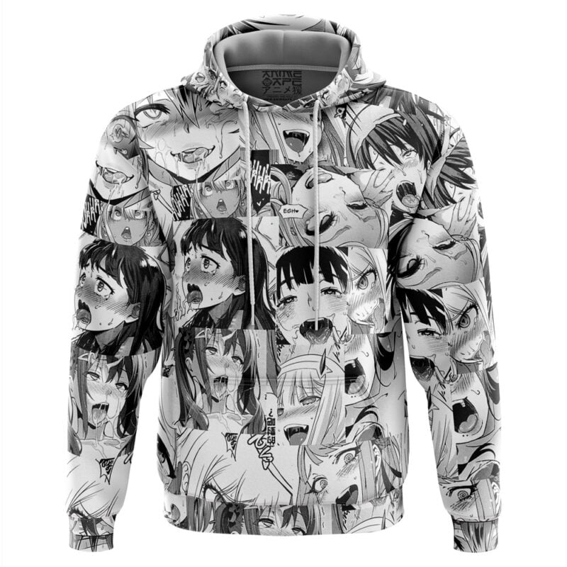 Ahegao Manga Collage Hoodie