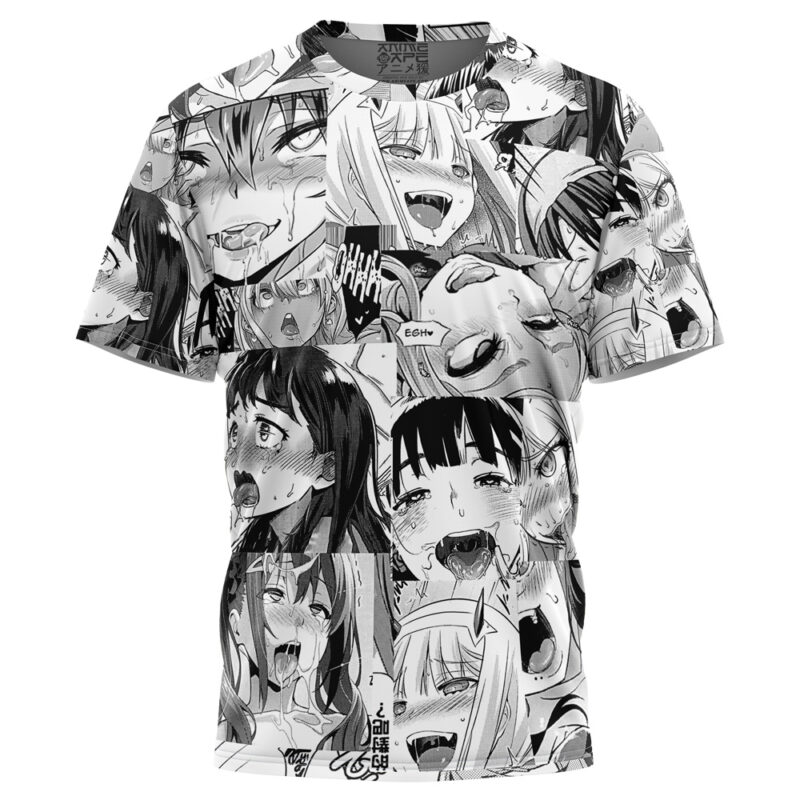 Ahegao Manga Collage T-Shirt