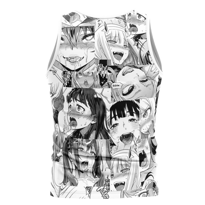 Ahegao Manga Collage Tank Top - Image 2