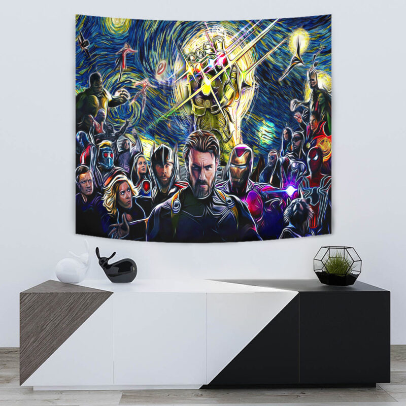 Avengers Starry Night Infinity War Tapestry - Image 5