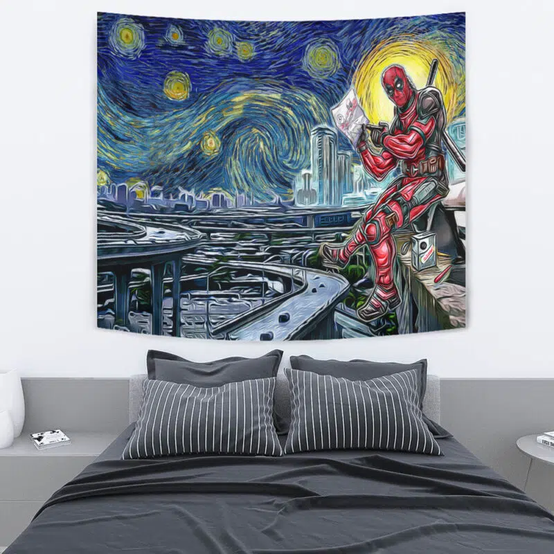 Deadpool Starry Night Tapestry - Image 4