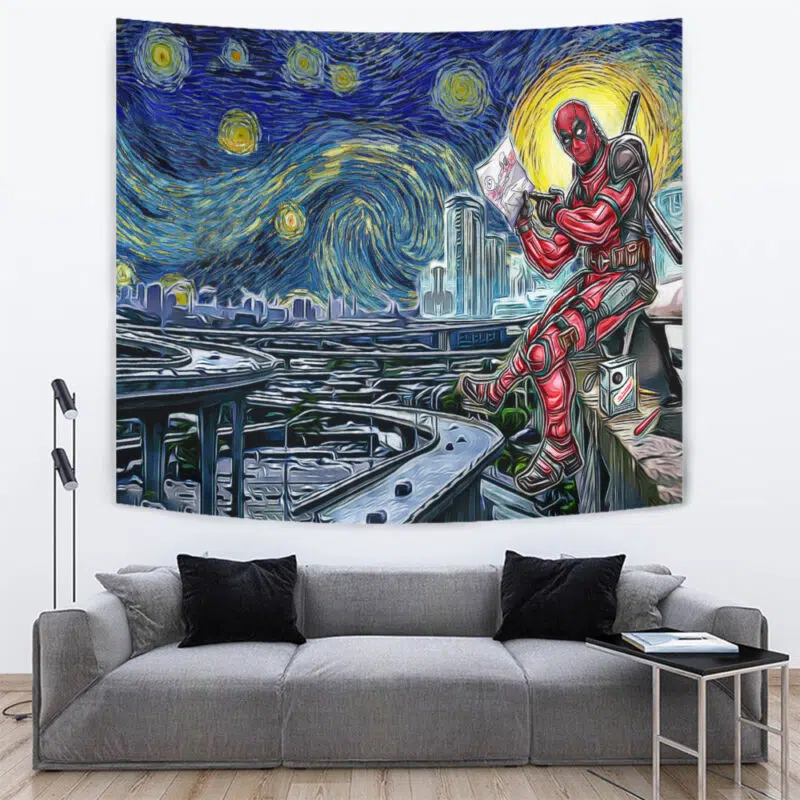 Deadpool Starry Night Tapestry - Image 2