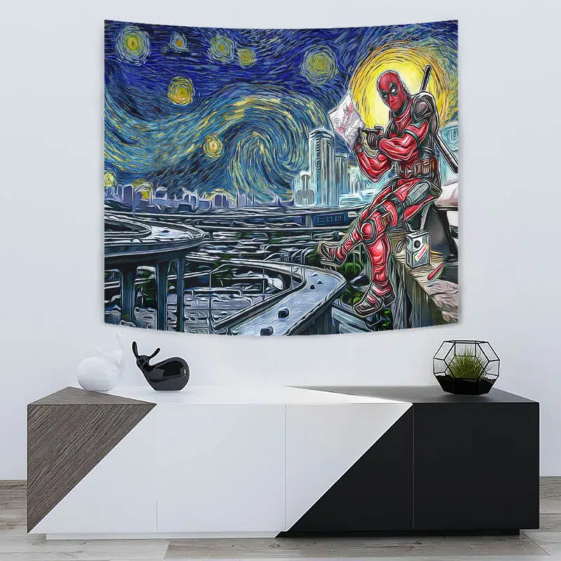 Deadpool Starry Night Tapestry - Image 5