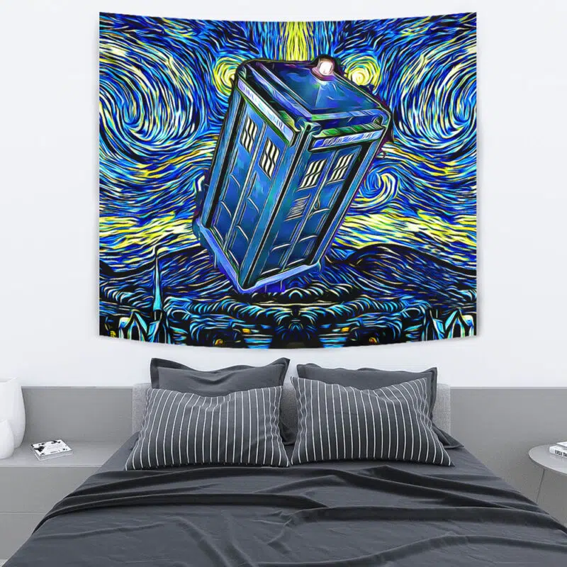Doctor Who Tardis Starry Night Tapestry - Image 4