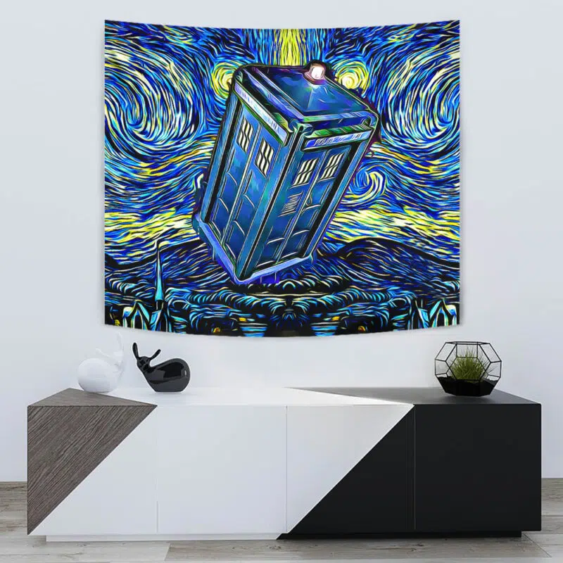Doctor Who Tardis Starry Night Tapestry - Image 5