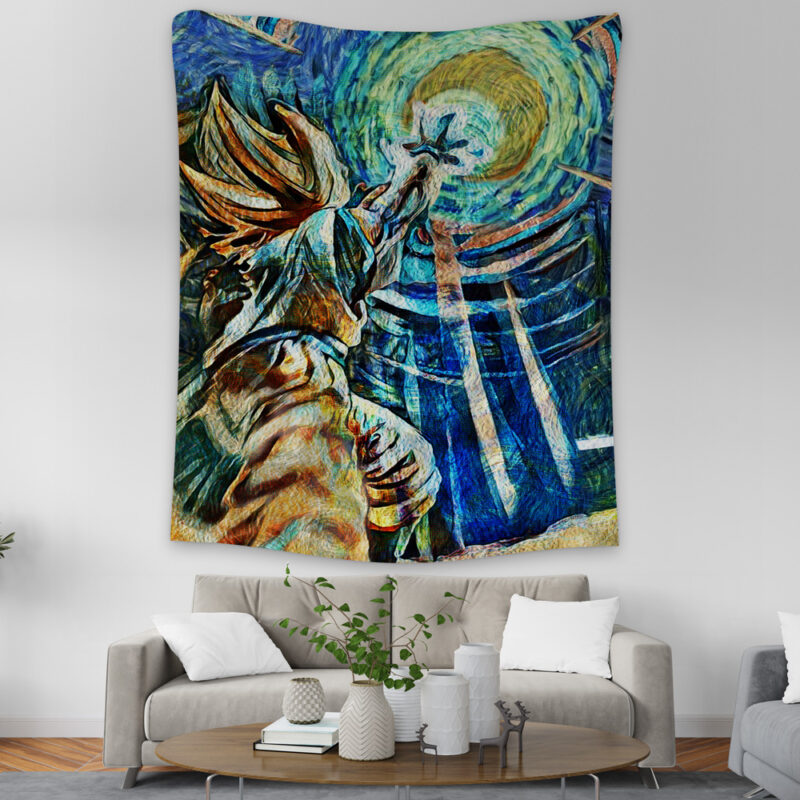 Dragon Ball Z Starry Night Kamehameha Tapestry - Image 2