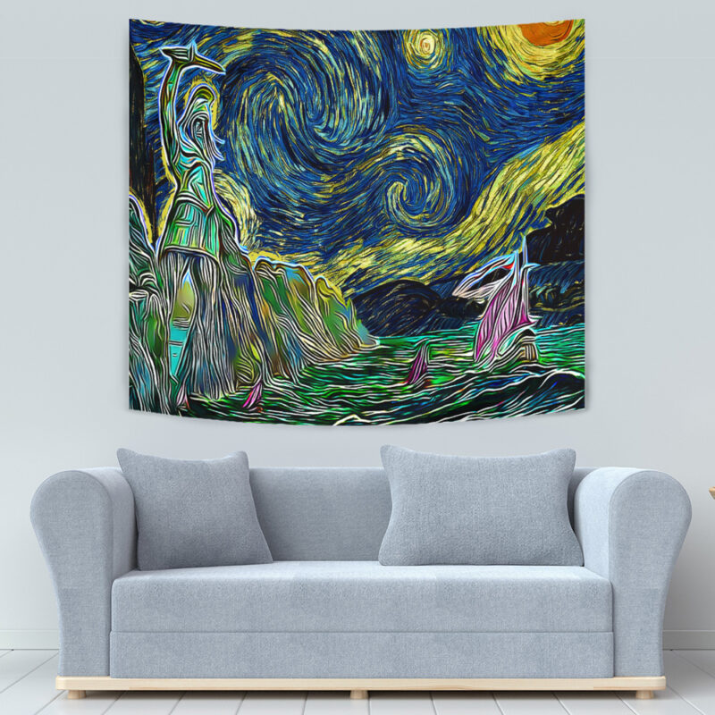 Game of Thrones Starry Night Braavos Tapestry - Image 3