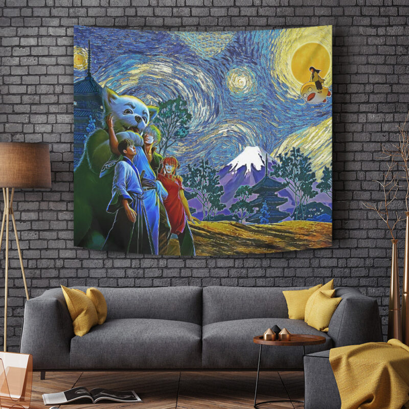 Happy Bonding Gintama Starry Night Tapestry - Image 6