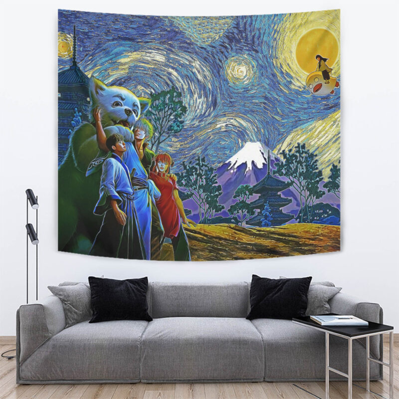 Happy Bonding Gintama Starry Night Tapestry - Image 2