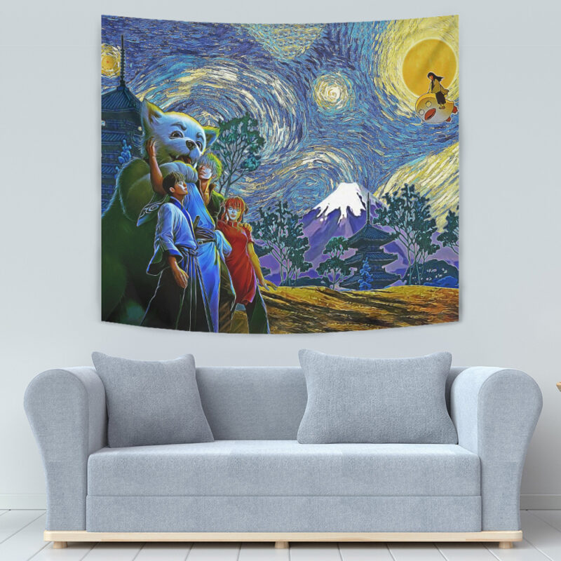 Happy Bonding Gintama Starry Night Tapestry - Image 3