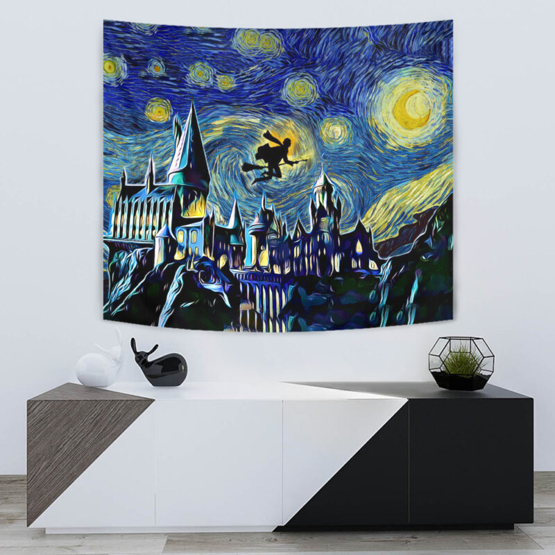 Harry Potter Starry Night Hogwarts Starry Night Tapestry - Image 5