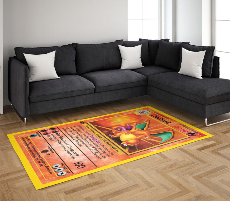 Charizard Pokemon Card Custom Rug - Image 4