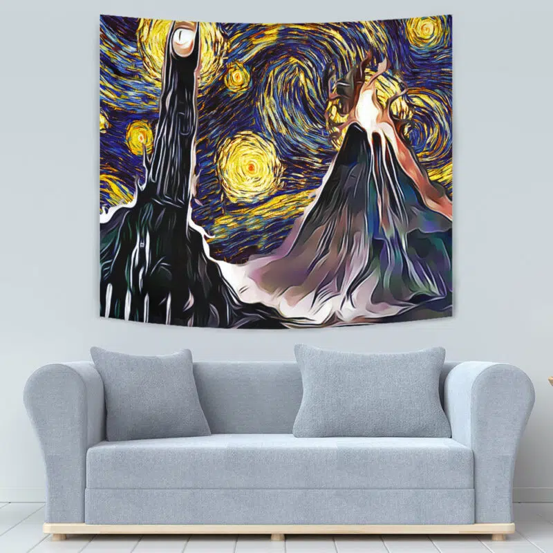 Lord of the Rings Starry Night Mordor Starry Night Tapestry - Image 3