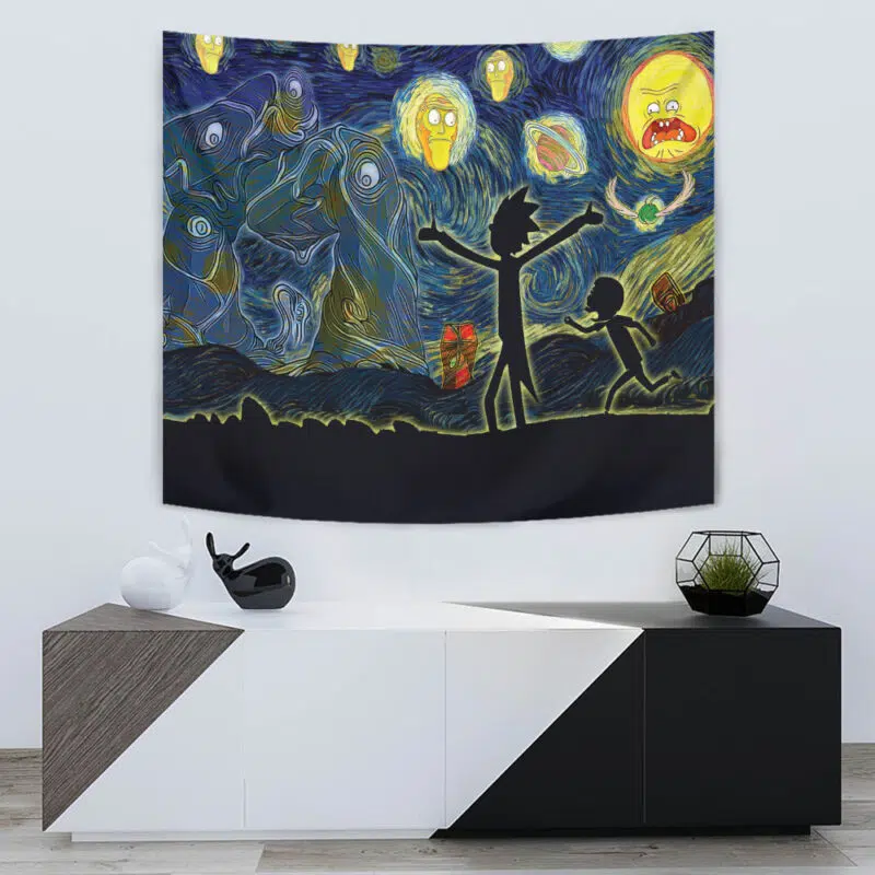 Rick and Morty Starry Night Tapestry - Image 5