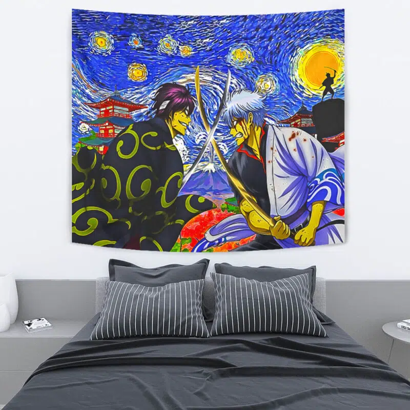 Samurai Warriors Gintama Starry Night Tapestry - Image 4
