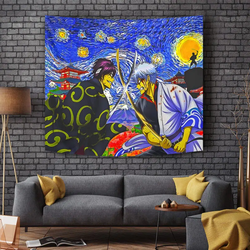 Samurai Warriors Gintama Starry Night Tapestry - Image 6