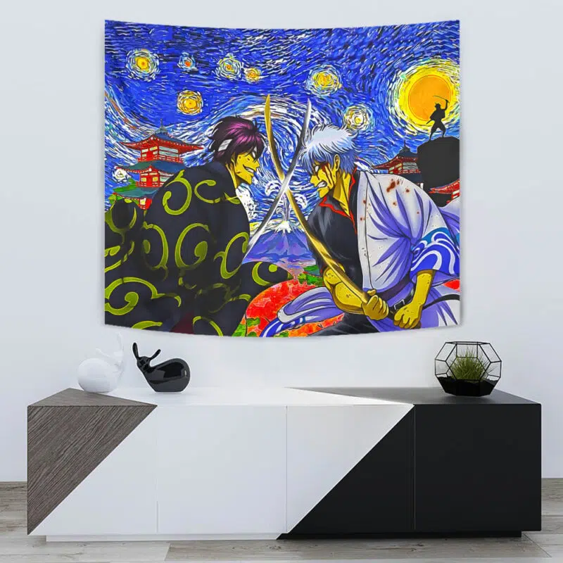 Samurai Warriors Gintama Starry Night Tapestry - Image 5