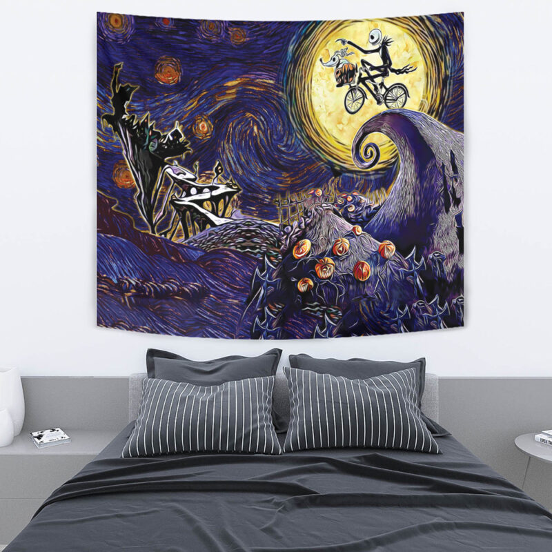 Starry Nightmare Before Christmas Tapestry - Image 4