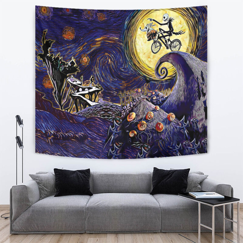 Starry Nightmare Before Christmas Tapestry - Image 2