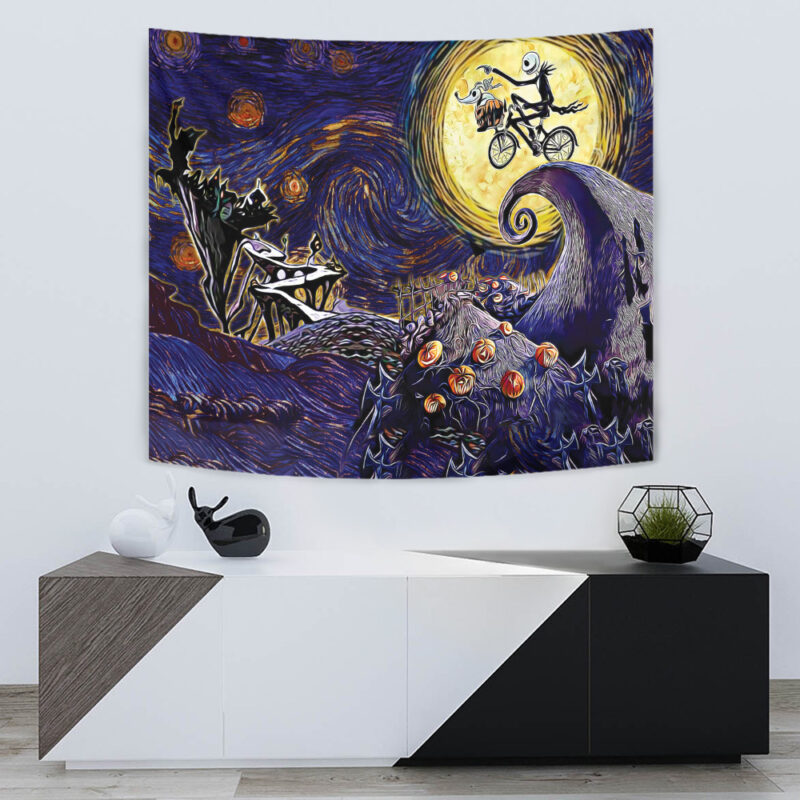 Starry Nightmare Before Christmas Tapestry - Image 5
