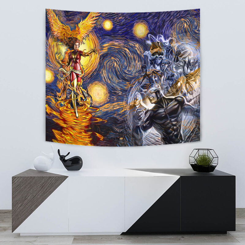 X-Men Dark Phoenix Starry Night Tapestry - Image 5