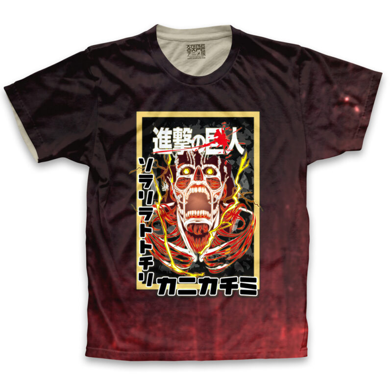 Colossal Titan Attack on Titan Streetwear T-Shirt - Image 2