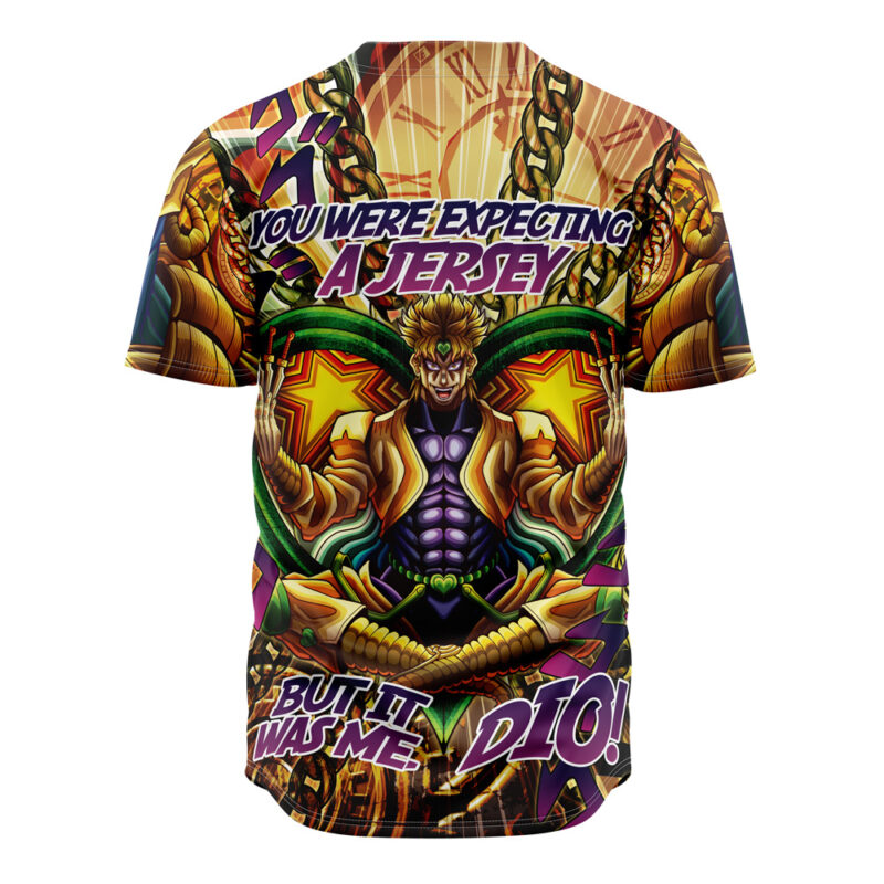 Trippy Medidating Dio It Was Me JoJo's Bizarre Adventure Baseball Jersey Without Piping - Image 3