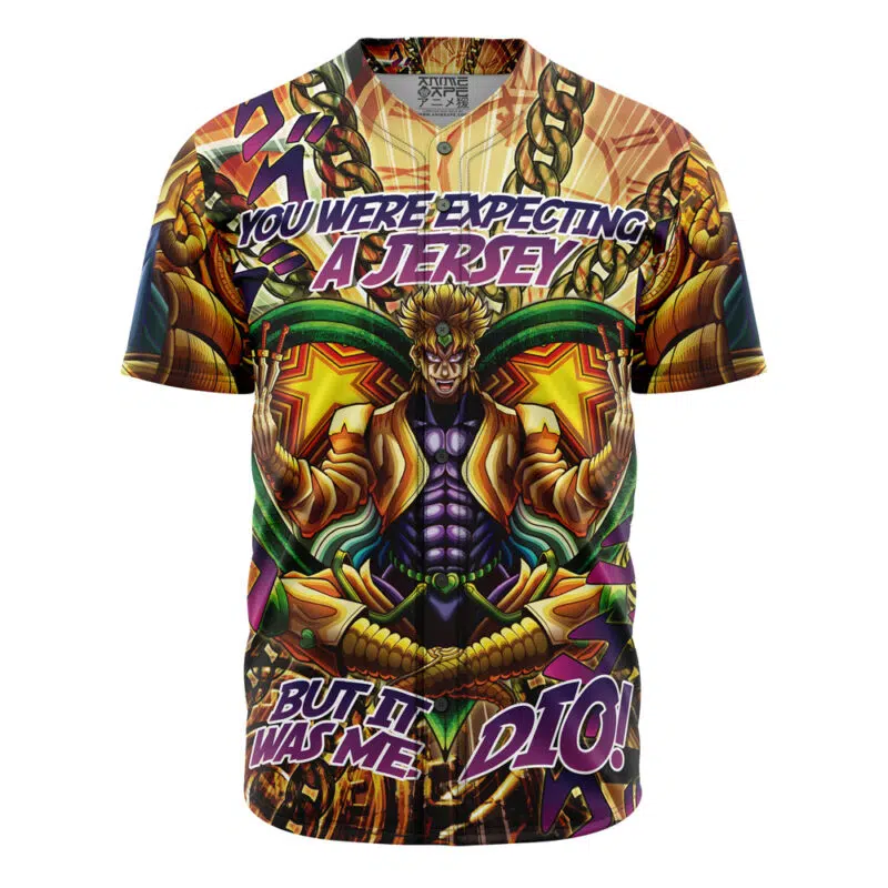 Trippy Medidating Dio Brando JoJo's Bizarre Adventure Baseball Jersey