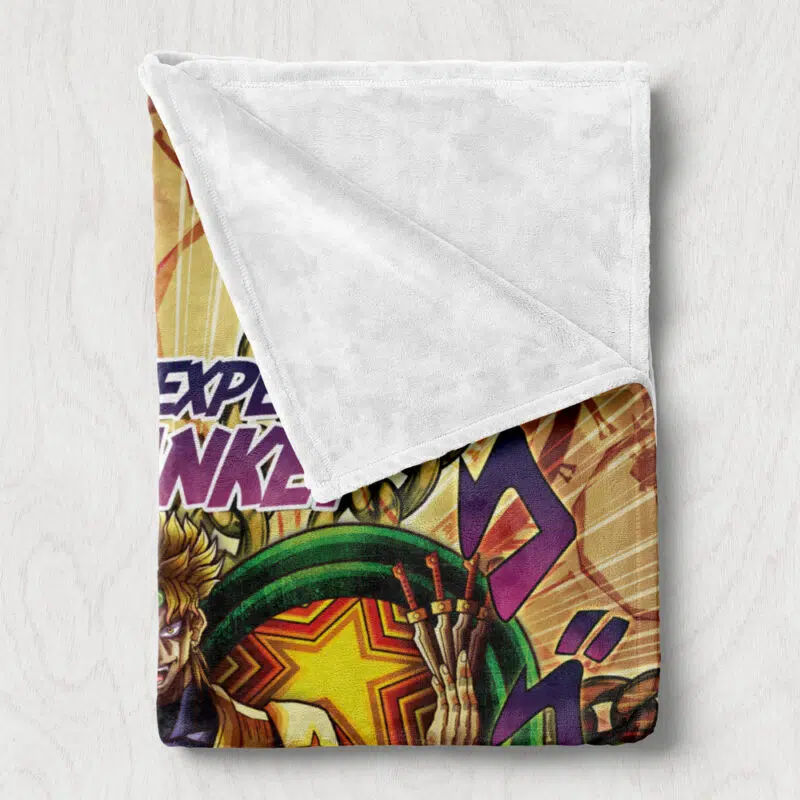 Trippy Medidating Dio It Was Me JoJo's Bizarre Adventure Fleece Blanket - Image 3