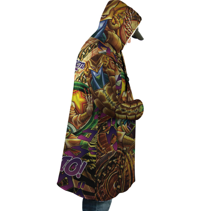 Trippy Medidating Dio It Was Me JoJo's Bizarre Adventure Dream Cloak Coat - Image 6