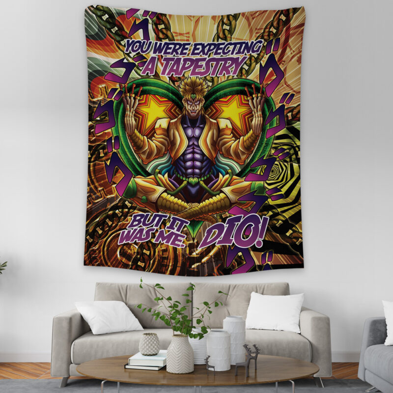 Trippy Medidating Dio It Was Me JoJo's Bizarre Adventure Tapestry - Image 3