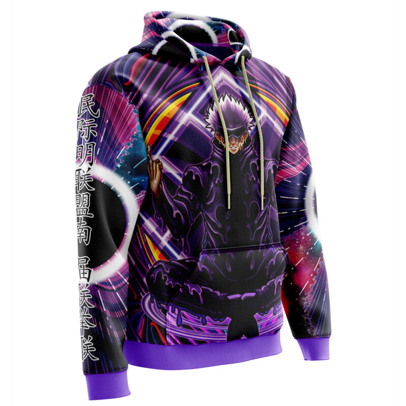 Trippy Meditating Gojo Satoru Jujutsu Kaisen Hoodie - Image 2