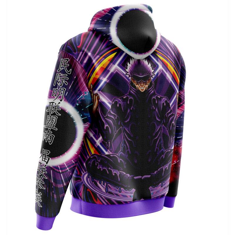 Trippy Meditating Gojo Satoru Jujutsu Kaisen Hoodie - Image 3