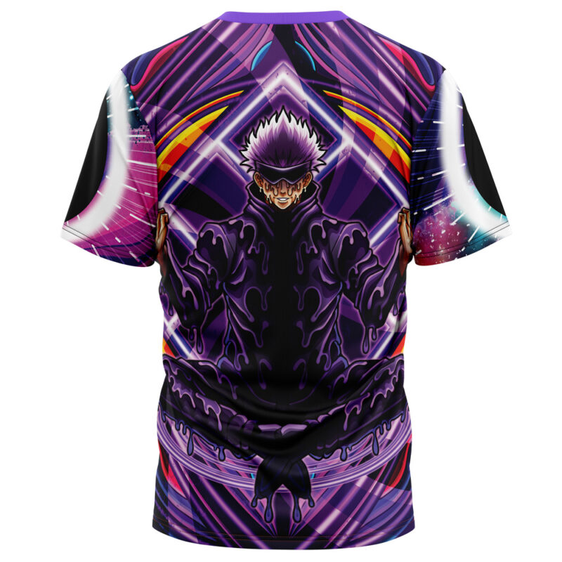 Trippy Meditating Gojo Satoru Jujutsu Kaisen T-Shirt - Image 4
